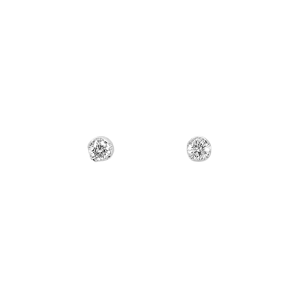 镶钻金耳环