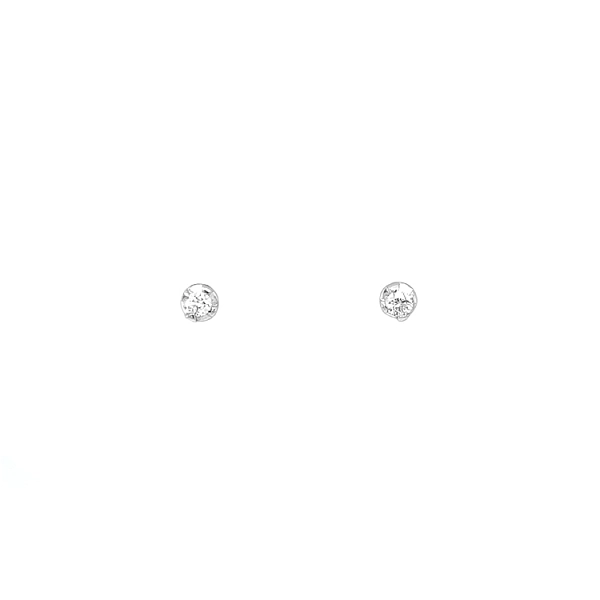 镶钻金耳环