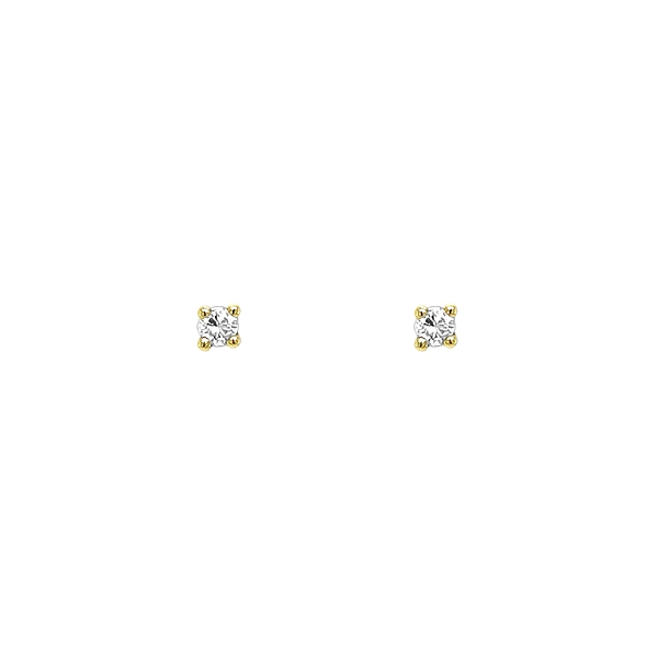 镶钻金耳环