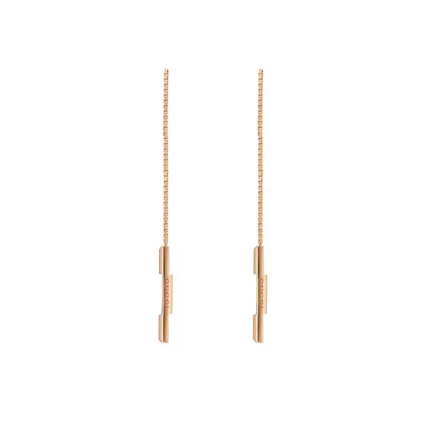 Gucci Link to Love 黄金耳环 YBD66211500200U