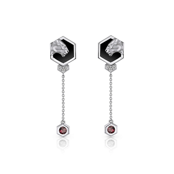 Carrera y Carrera Hexagon 黄金耳环