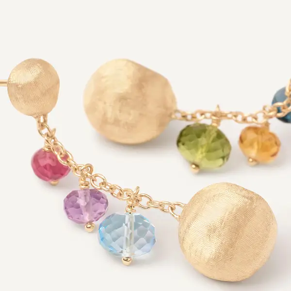 Marco Bicego 非洲宝石 OB1860 MIX02 Y 黄金耳环