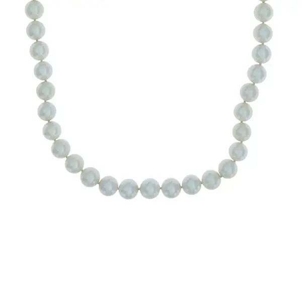 天然珍珠金项链