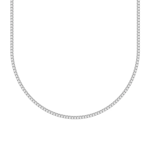 镶钻网球金项链