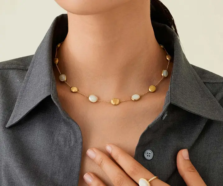 金色 Marco Bicego Siviglia CB2652-E MPW Y 项链