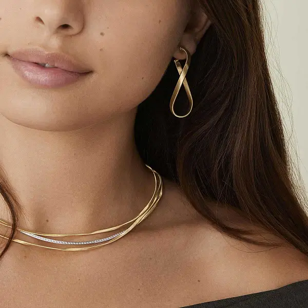 金色 Marco Bicego 马拉喀什项链 CG848 B YW M5