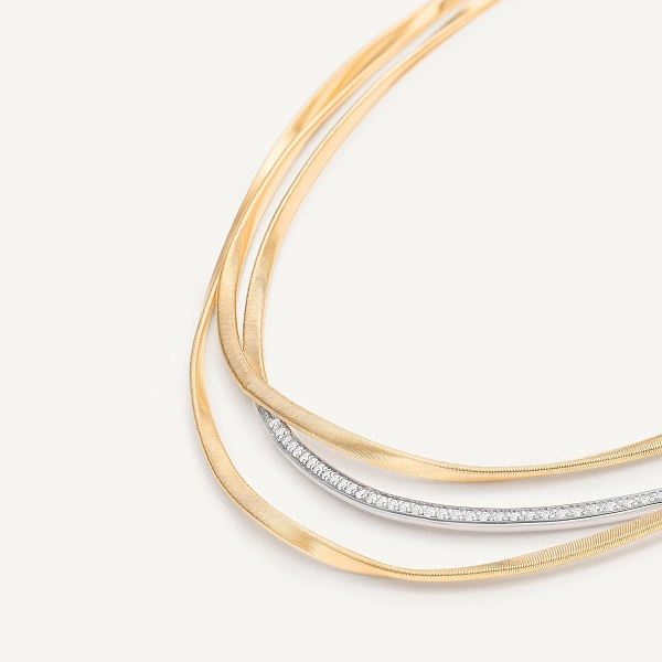 金色 Marco Bicego 马拉喀什项链 CG848 B YW M5