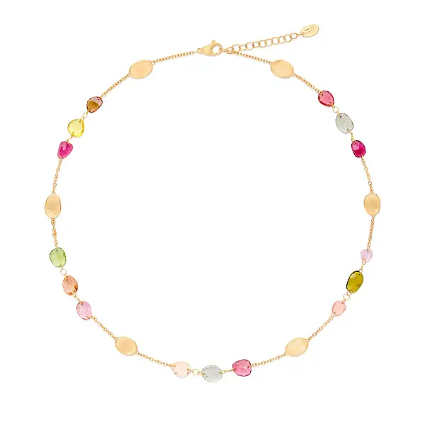 金色 Marco Bicego Lunaria 项链 CB2867 TM01 Y