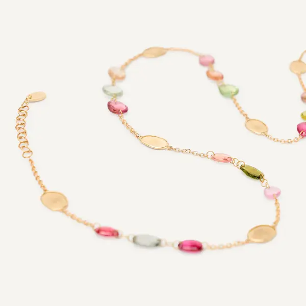 金色 Marco Bicego Lunaria 项链 CB2867 TM01 Y