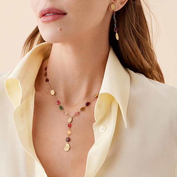 金项链 Marco Bicego Lunaria Color CB2870-B TM01 Y