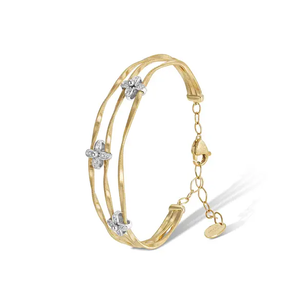 Marco Bicego Marrakech Onde 镶钻金手镯
