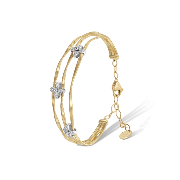 Marco Bicego Marrakech Onde 镶钻金手镯