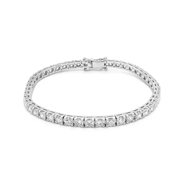 镶钻金质网球手链