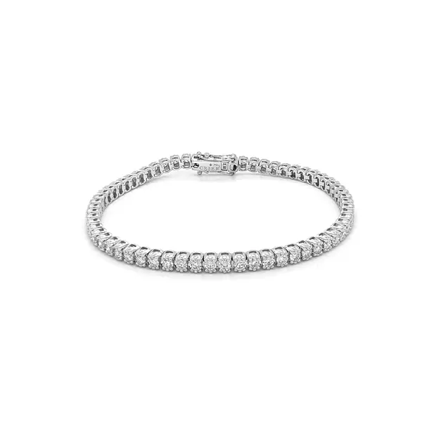 镶钻金质网球手链