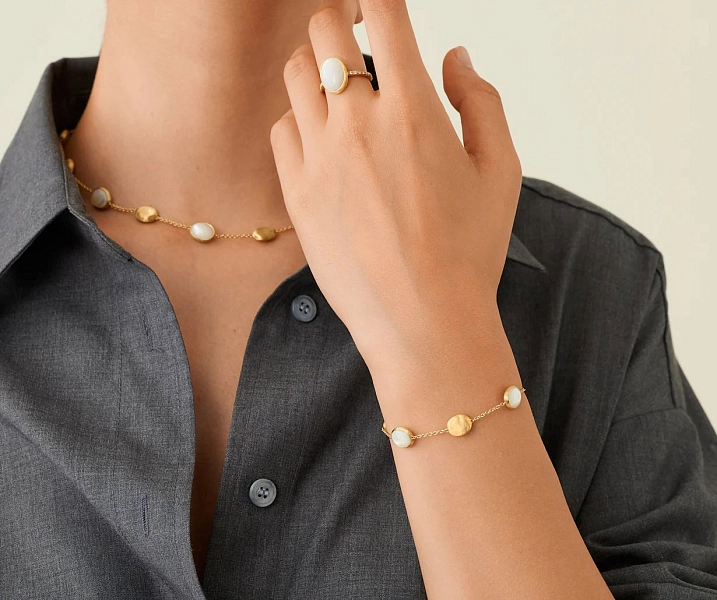 金色 Marco Bicego Siviglia BB2652 MPW Y 手镯