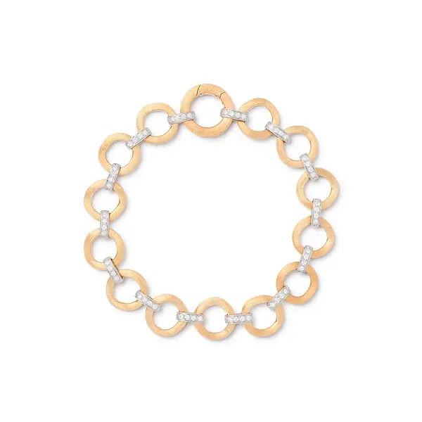 金色 Marco Bicego Jaipur 链节手镯 BB2660 B YW