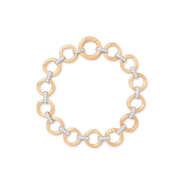 金色 Marco Bicego Jaipur 链节手镯 BB2660 B YW
