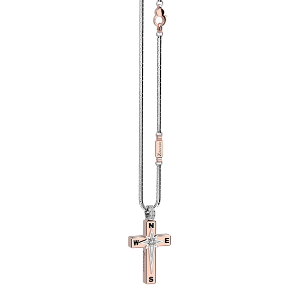 黄金吊坠十字架 Zancan Couture First EC512RB