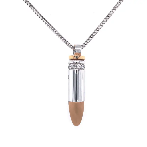 Zancan Couture 限量版镶钻黄金吊坠 EC538BR60