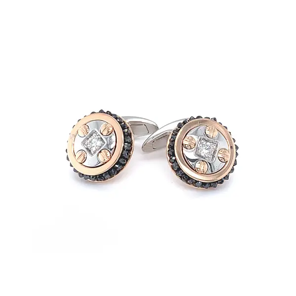 金袖扣 Zancan Black Magic EPO124RB