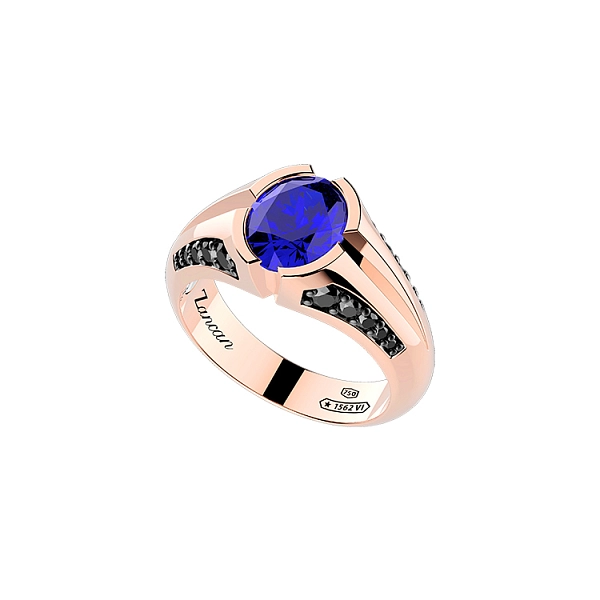 Zancan Couture 蓝宝石金戒指 EA305R