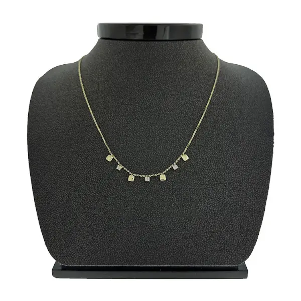 锆石金项链