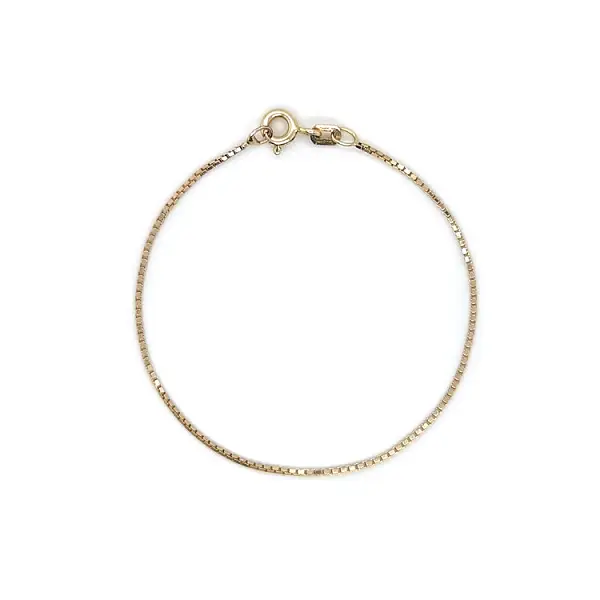 金色婴儿立方体手链 - 立方体