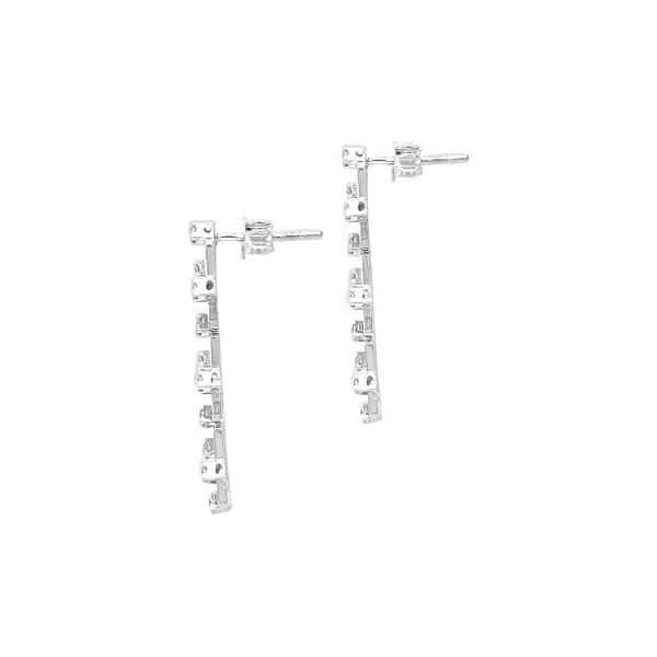 锆石金吊坠耳环