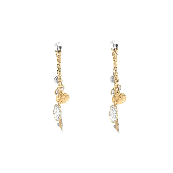 金色组合吊坠耳环