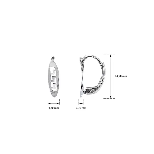 现代几何设计金耳环