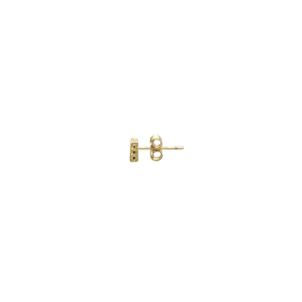 锆石金耳环
