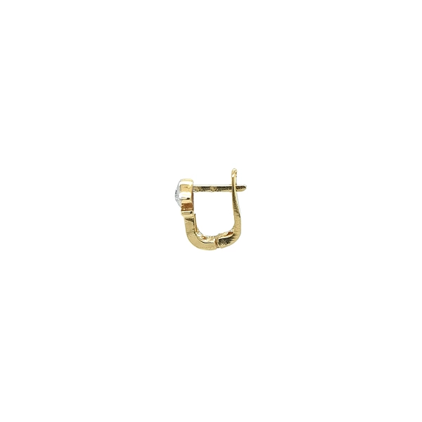 锆石金耳环