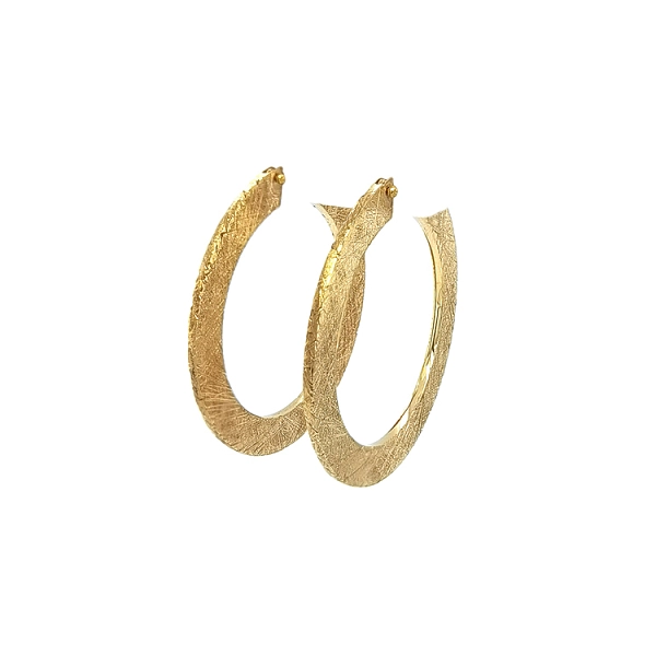 金色圆形耳环