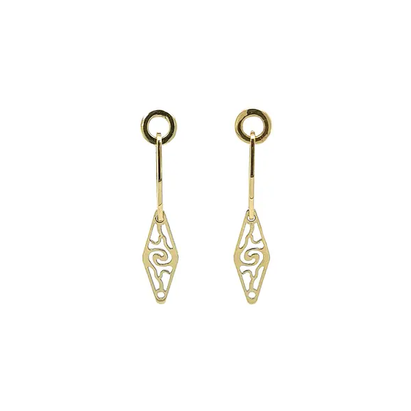 金色吊坠耳环