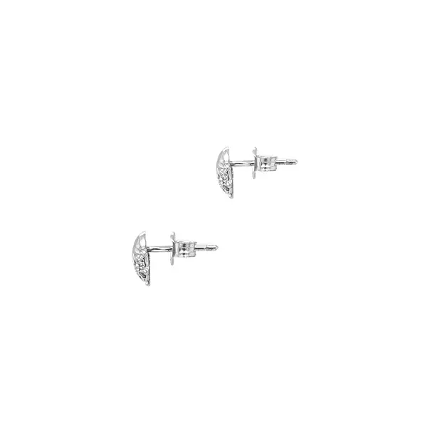 锆石瓢虫金耳环