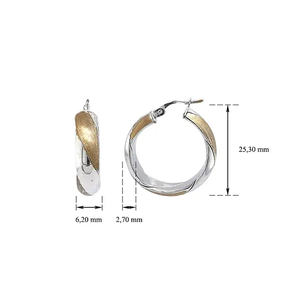 组合金圆形耳环