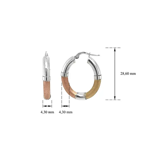 组合金圆形耳环