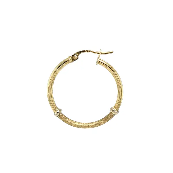 闪亮与哑光结合的独特圆形耳环