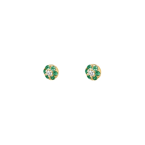 金耳环 锆石耳环