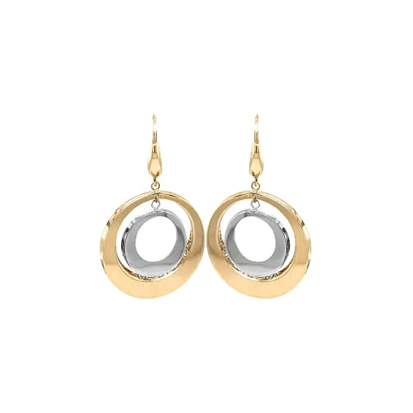 金色组合吊坠耳环