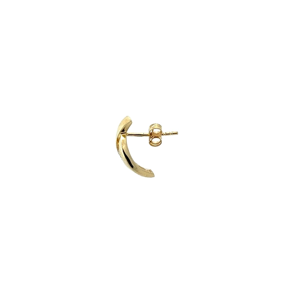 锆石金耳环