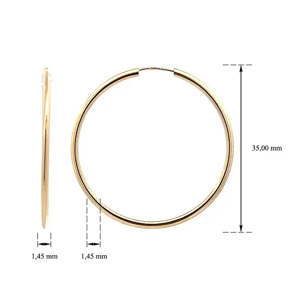 表面光滑的永恒黄金戒指