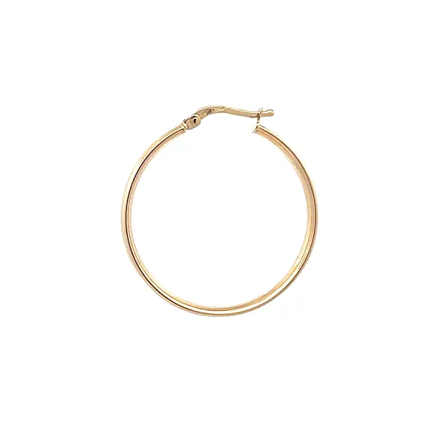 典雅黄金圆形耳环