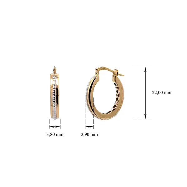 组合金圆形耳环