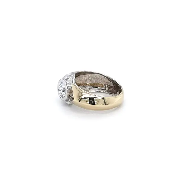 组合金镶锆石戒指