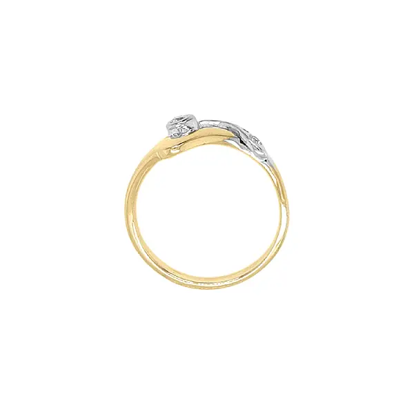 组合金镶锆石戒指