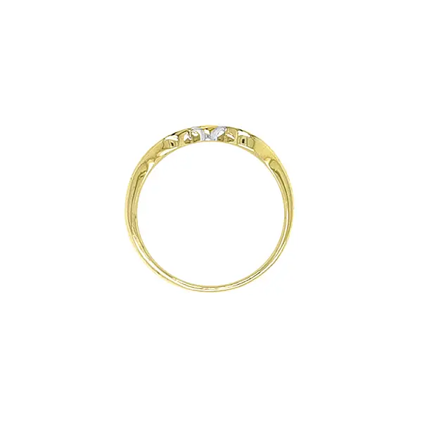 组合金镶锆石戒指