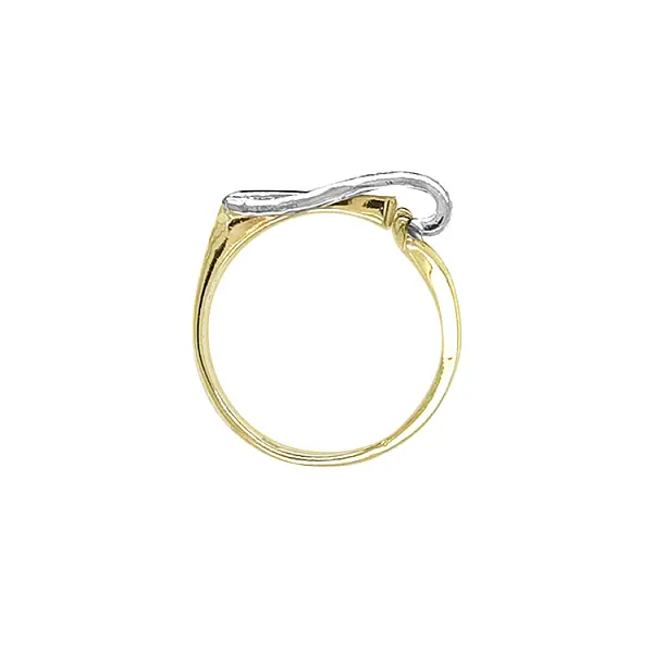 组合金镶锆石戒指