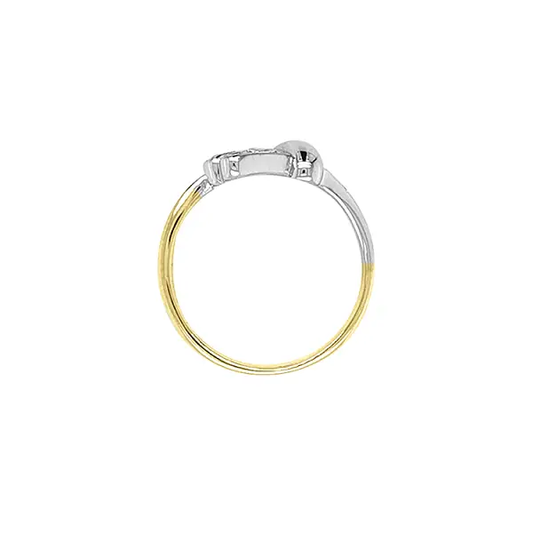 组合金镶锆石戒指