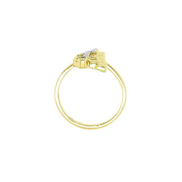 组合金镶锆石戒指